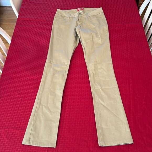 NWOT Dickies flare pants juniors size 1 tan - Picture 1 of 3